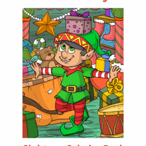 Elves At Play | Christmas Coloring Book