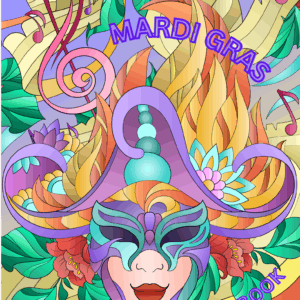 Mardi Gras Coloring Book
